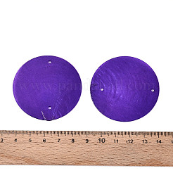 Verbinder-Anhänger aus besprühter natürlicher Capiz-Muschel&nbsp;SSHEL-N039-03-01A