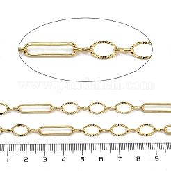 Catene a maglie ovali in acciaio inossidabile 304 placcate ioni (ip)&nbsp;CHS-G039-06G