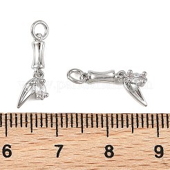 Shegrace Messing-Anhänger mit Mikropavé-Fassung aus klaren Zirkonia&nbsp;XGRQ4N833-712P