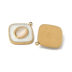 Katzenaugenanhänger aus 304 Edelstahl&nbsp;STAS-V015-39G