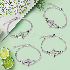 6 Stück 201 Edelstahl Makramee Beutel geflochten Edelsteinhalter Armbandherstellung&nbsp;BJEW-SC0001-72