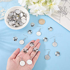 40 crochet de boucle d'oreille en acier inoxydable 304&nbsp;DIY-SC0033-77A