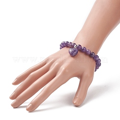 Bracciali di perline di ametista naturale&nbsp;BJEW-JB09039-04