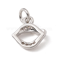 Adornos de latón micropavé de circonia cúbica&nbsp;ZIRC-F132-76P