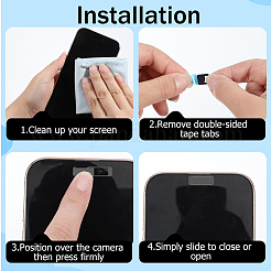 3 pz di coperture autoadesive per webcam in plastica ABS&nbsp;FIND-PS0001-01A