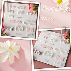 4 ensemble de 4 styles de moules pressés en argile plastique&nbsp;AJEW-SC0004-09D