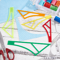 Acryl-Quiltvorlage für Haustierbandana&nbsp;DIY-WH0033-63D