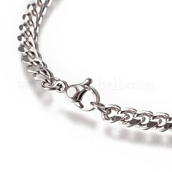 Chaîne gourmette pour homme résistante au ternissement&nbsp;X-BJEW-E369-14B