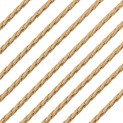 Cordon rond tressé en cuir synthétique pour bijoux&nbsp;OCOR-GF0004-96A-03