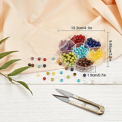 280 pz. 7 perline di pietre preziose naturali miste&nbsp;G-SC0001-57