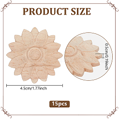15 pièce de copeaux de bois&nbsp;WOOD-WR0001-26B