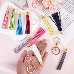 DIY-Sets zur Herstellung von Schlüsselanhängern aus Kunstwildleder&nbsp;DIY-SP0002-43G