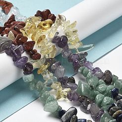 Chakra natürliche gemischte Edelstein-Chip-Perlenstränge&nbsp;G-M205-78