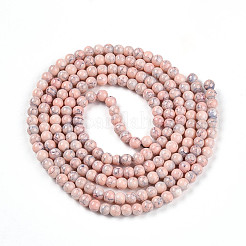 Chapelet de perles en verre baking paint&nbsp;DGLA-N003-4mm-C02