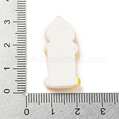 Cabujones decodificados de resina opaca con tema navideño&nbsp;CRES-B022-05C