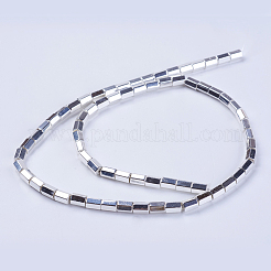 Electroplate non magnetici ematite sintetico fili di perline&nbsp;G-K250-06P