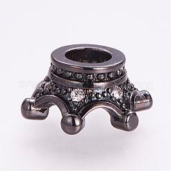 Perline zirconi micro pave  in ottone&nbsp;ZIRC-G099-25B