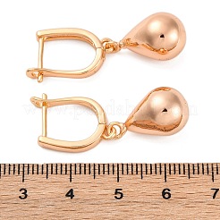 Ottone orecchini a goccia cerchio&nbsp;EJEW-K300-27G