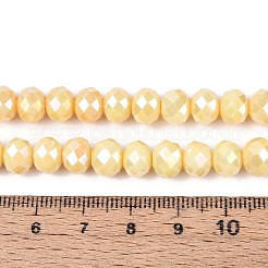 Brins de perles de verre rondelles électrolytiques anti-ternissement&nbsp;EGLA-T021-8mm-17-06