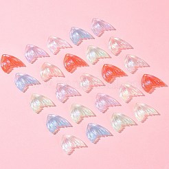 24 Stück 6 Farben UV-Beschichtung Regenbogen schillernde transparente Acrylanhänger&nbsp;PACR-FS0001-02