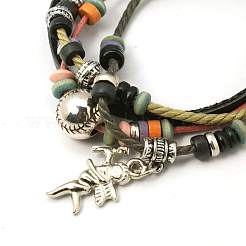 Alliage bracelets multi-brins&nbsp;BJEW-D265-1