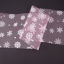 Cintas de malla decorativa de copo de nieve&nbsp;OCOR-P010-G05