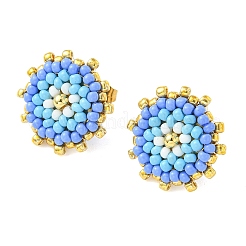 Boucles d'oreilles en perles de rocaille en verre&nbsp;EJEW-MZ00741