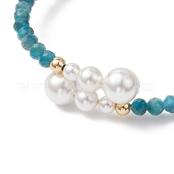 Braccialetti con perline di apatite naturale&nbsp;BJEW-JB13326-01