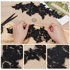 2 Stück Blumenapplikationen zum Aufnähen&nbsp;DIY-WH0060-51B