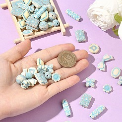 150pcs 15 estilos de cuentas de esmalte acrílico opaco&nbsp;OACR-YW0004-18