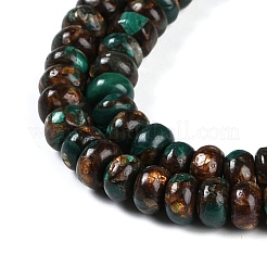 Fili di perline naturali di malachite e bronzite assemblati&nbsp;G-A230-C02-02