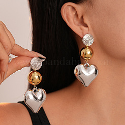 Pendientes colgantes de acrílico con forma de corazón&nbsp;FS-WGAB050-01