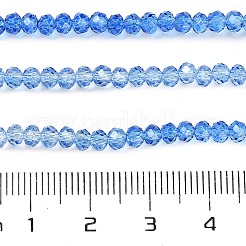 Fili di perline in vetro verniciato trasparente&nbsp;X-DGLA-A034-T2mm-A01