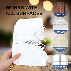 6pcs 6 estilos pet ahueca hacia fuera las plantillas de pintura de dibujo&nbsp;DIY-WH0411-624
