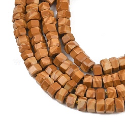 Stränge aus natürlichen gelben Holzspitzensteinen&nbsp;G-G345-C13-2x4mm