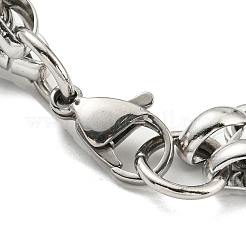 Anlaufgeschütztes 304 Edelstahl-Mesh-Kettenarmband&nbsp;BJEW-C042-03P