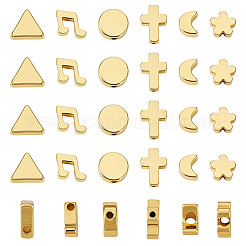 36pcs 6 Arten Messingperlen&nbsp;KK-TA0002-07