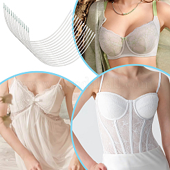 24 sac 2 styles de baleines de soutien-gorge en acier inoxydable 304&nbsp;STAS-PH0006-94B