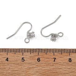Shegrace Ohrringrohlinge aus Messing mit Zirkonia-Pavé&nbsp;XGRQ4S911-739P