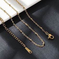 201 Edelstahl-Satellitenkette Halskette für Männer und Frauen&nbsp;NJEW-P268-A22-2X5