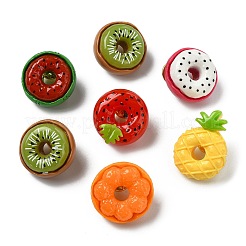 12 broche en résine en forme de beignet aux fruits&nbsp;JEWB-CJ0003-08