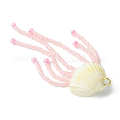 Große Anhänger aus natürlicher Muschelschale&nbsp;PALLOY-MZ00298-03