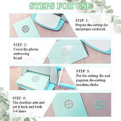 3 Stück 3 Stile Vintage-Fenster-Thema Stanzschablonen aus Kohlenstoffstahl&nbsp;DIY-WH0309-4526