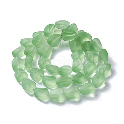 Fili di perle di vetro smerigliato trasparente&nbsp;FGLA-S001-02B