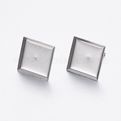 Anlaufgeschützte Ohrstecker aus Edelstahl 304&nbsp;X-STAS-P198-22