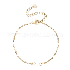 Herstellung von Gliederkettenarmbändern aus Edelstahl 304&nbsp;AJEW-JB01497-02