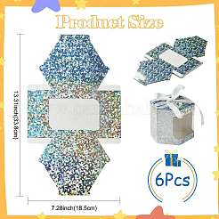 Cajas de regalo de papel con ventana láser hexagonal&nbsp;CON-FZC0002-001C-02