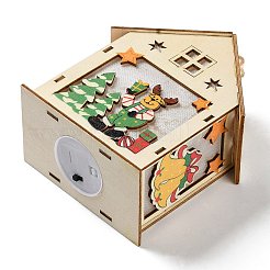 Ornamenti da appendere per casa in legno a tema natalizio&nbsp;DJEW-B011-02