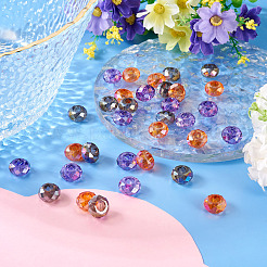 36 stücke 3 arten backen farbe transparent glas europäischen perlen&nbsp;GPDL-TA0001-07
