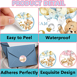 Flache runde selbstklebende Aufkleber&nbsp;DIY-WH0928-002